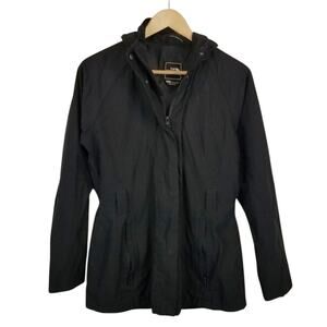 The North Face Women's Black Zip Front Hooded Jacket Size Medium